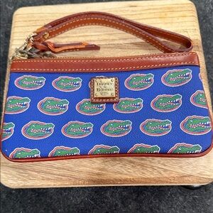 Dooney & Bourke Blue Gators Logo Wristlet